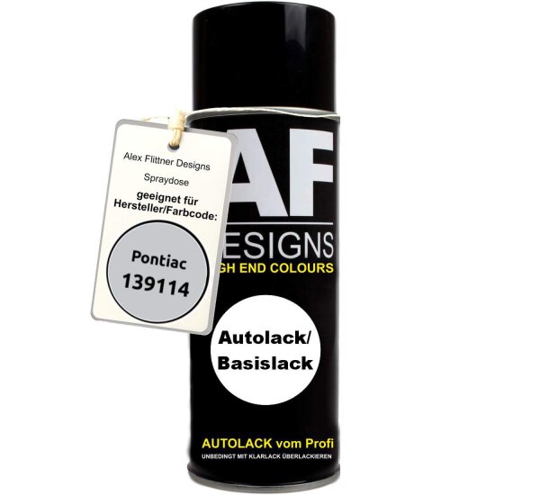 Für Pontiac 139114 Hyper Silver Metallic Spraydose Basislack Sprühdose 400ml