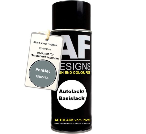 Für Pontiac 15U247A Medium Grey Metallic Spraydose Basislack Sprühdose 400ml