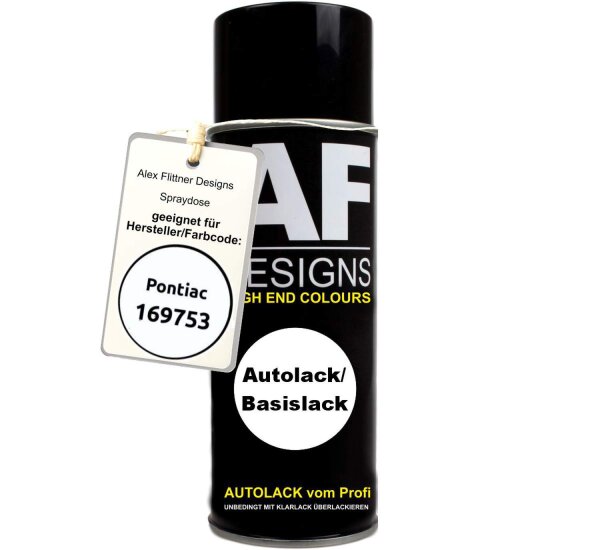 Für Pontiac 169753 Bright White Spraydose Basislack Sprühdose 400ml