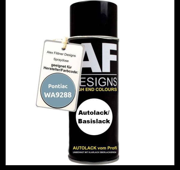 Für Pontiac WA9288 Light Blue Metallic Spraydose Basislack Sprühdose 400ml