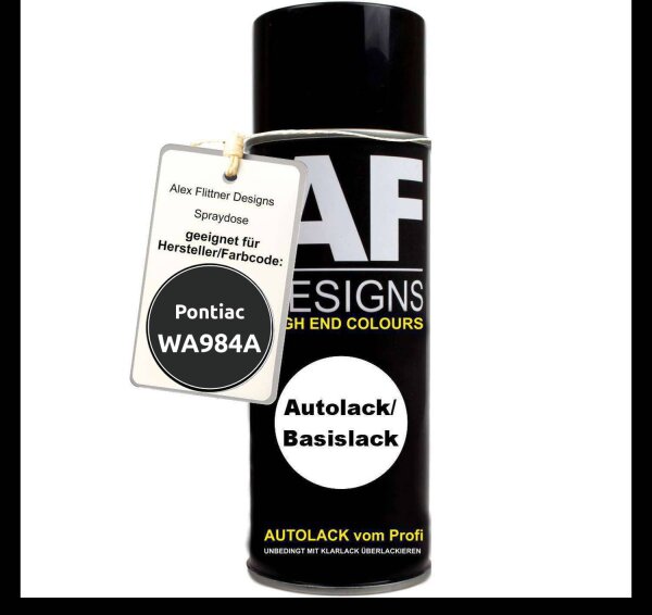 Für Pontiac WA984A Black Mist Metallic Spraydose Basislack Sprühdose 400ml