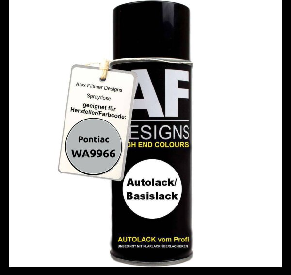 Für Pontiac WA9966 Silver Metallic Spraydose Basislack Sprühdose 400ml