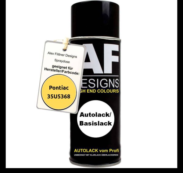 Für Pontiac 35U5368 Yellow Spraydose Basislack Sprühdose 400ml