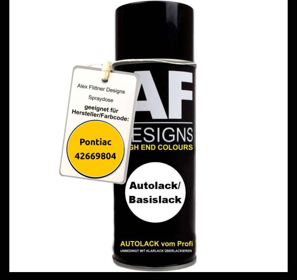 Für Pontiac 42669804 Competition Yellow Spraydose Basislack Sprühdose 400ml