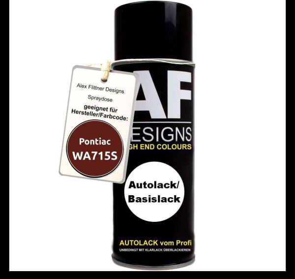 Für Pontiac WA715S Seraph Orange Metallic Spraydose Basislack Sprühdose 400ml