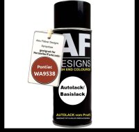 Für Pontiac WA9538 Medium Orange Metallic Spraydose Basislack Sprühdose 400ml