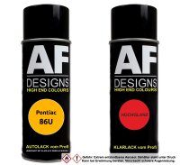 Spraydose für Pontiac 86U Wheatland Yellow Basislack Klarlack Sprühdose 400ml