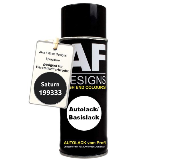 Für Saturn 199333 Black Spraydose Basislack Sprühdose 400ml