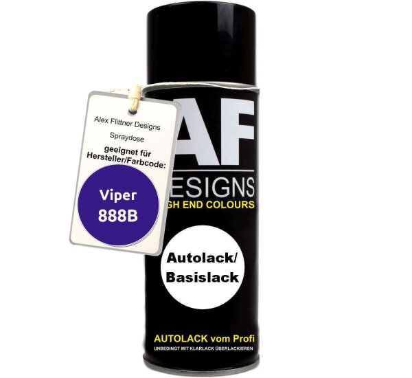 Für Viper 888B Blue Metallic Spraydose Basislack Sprühdose 400ml