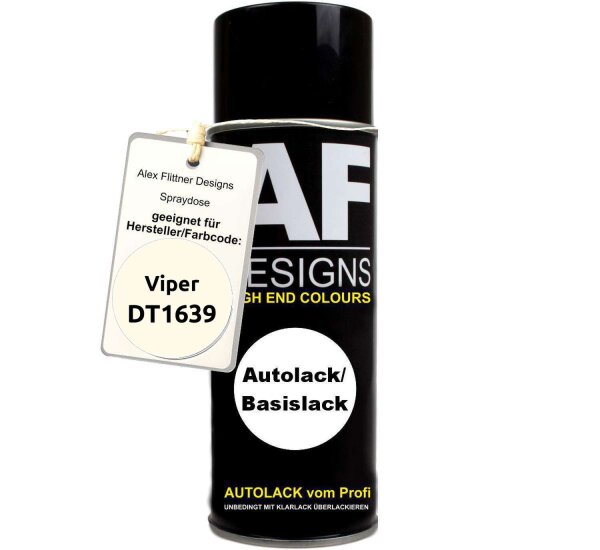 Für Viper DT1639 White Spraydose Basislack Sprühdose 400ml