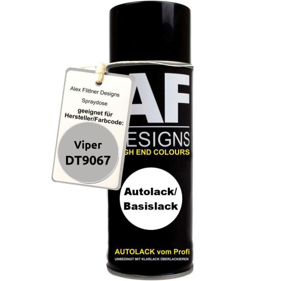 Für Viper DT9067 Bright Silver Quartz Metallic Spraydose Sprühdose 400ml