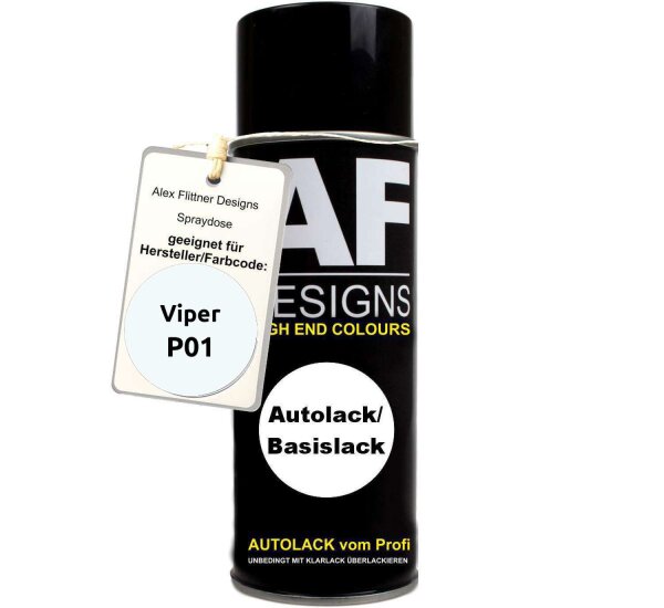 Für Viper P01 Arctic White Spraydose Basislack Sprühdose 400ml
