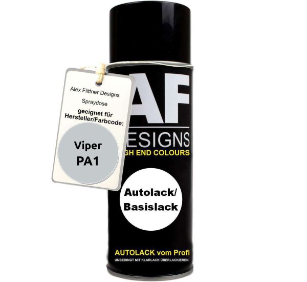 Für Viper PA1 Eiger Silver Metallic Spraydose Basislack Sprühdose 400ml