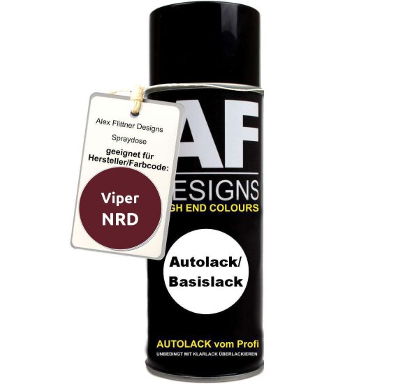 Für Viper NRD Rosso Pearl Spraydose Basislack Sprühdose 400ml