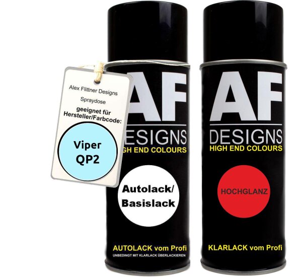 Spraydose für Viper QP2 Pale Blue Basislack Klarlack Sprühdose 400ml
