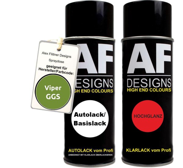 Spraydose für Viper GGS Snakeskin Green Perl Basislack Klarlack Sprühdose 400ml