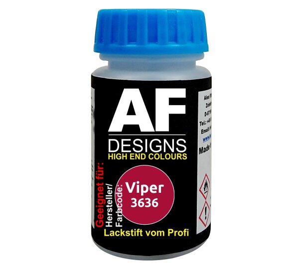 Lackstift für Viper 3636 Piedmont Red schnelltrocknend Tupflack Autolack