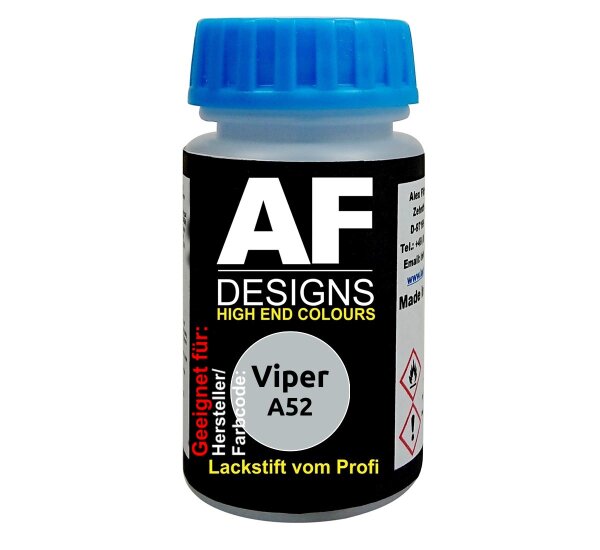 Lackstift für Viper A52 Silver Mist Perl schnelltrocknend Tupflack Autolack