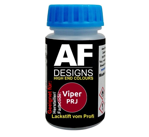 Lackstift für Viper PRJ Blaze Red Crystal Perl Metallic schnelltrocknend Tupflack Autolack