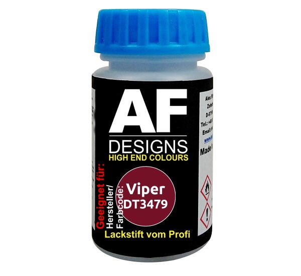 Lackstift für Viper DT3479 Claret Red Perl Metallic schnelltrocknend Tupflack Autolack