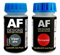 Lackstift für Viper BPK Magnesium Metallic + Klarlack je 50ml Autolack Basislack SET