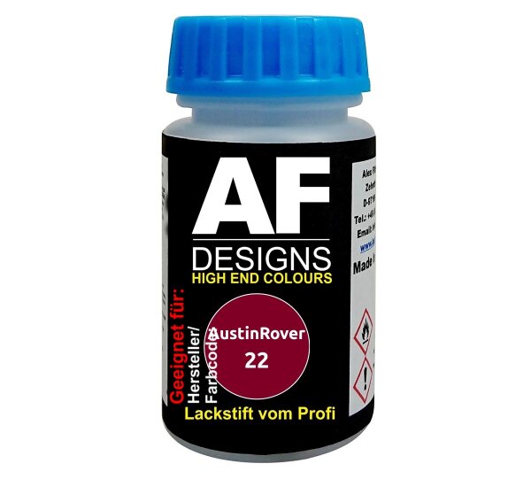 Lackstift für AustinRover 22 Cherry Red schnelltrocknend Tupflack Autolack