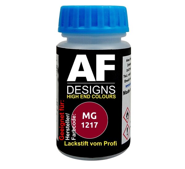 Lackstift für MG 1217 Nightfire Red 2 Perl schnelltrocknend Tupflack Autolack