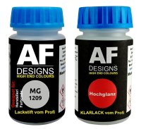 Lackstift für MG 1209 Platinum Metallic + Klarlack je 50ml Autolack Basislack SET