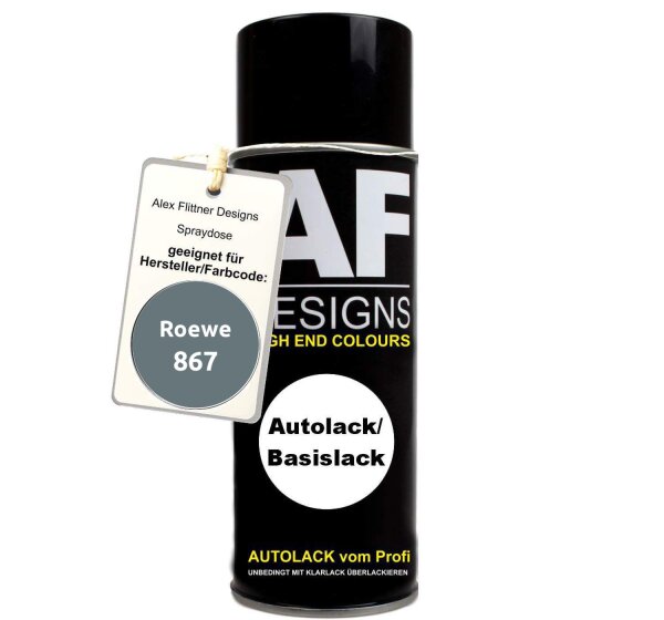 Für Roewe 867 Storm Grey Metallic Spraydose Basislack Sprühdose 400ml