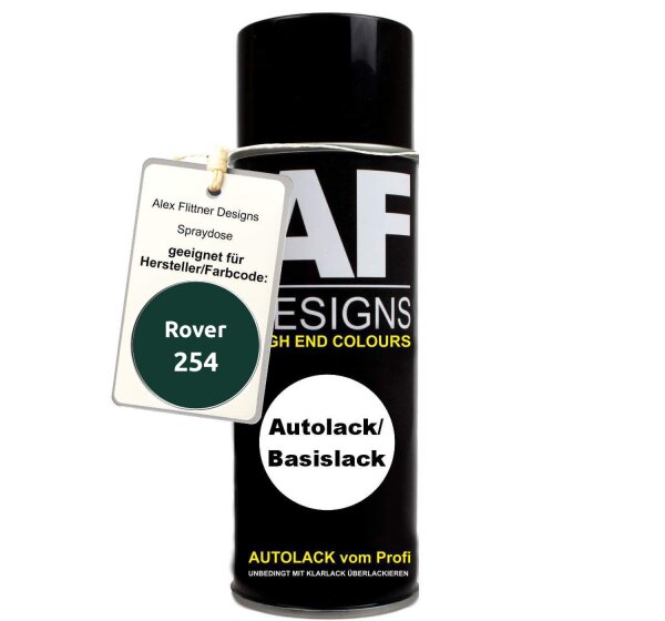 Für Rover 254 British Racing Green Spraydose Basislack Sprühdose 400ml
