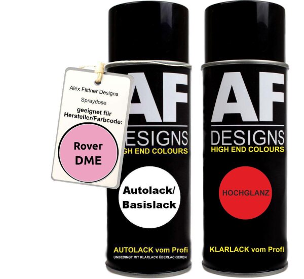 Spraydose für Rover DME Rose Pink Basislack Klarlack Sprühdose 400ml