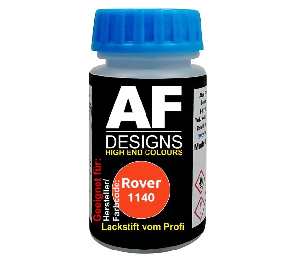 Lackstift für Rover 1140 Vermillion Red schnelltrocknend Tupflack Autolack