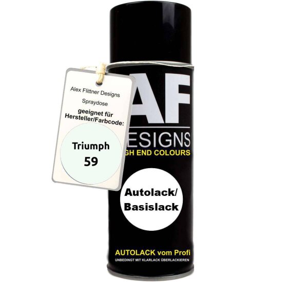 Für Triumph 59 Glacier White Spraydose Basislack Sprühdose 400ml