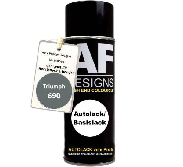Für Triumph 690 Stone Grey Metallic Spraydose Basislack Sprühdose 400ml