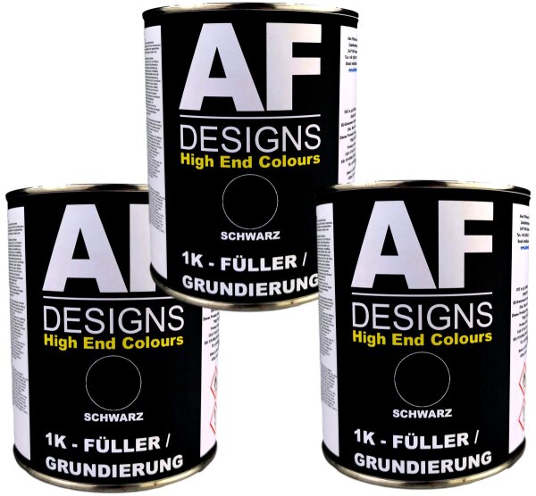 Acryl Füller 3x 1KG schwarz Füller Grundierung Rostschutz Primer Filler