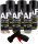 Thermolack Spray 6 Spraydosen Ofenlack Auspufflack plus Spraydosengriff schwarz