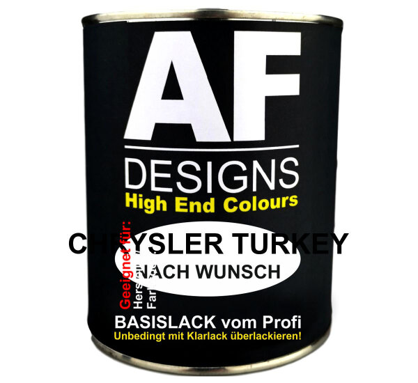 1L Autolack für CHRYSLER TURKEY nach Wunsch Autolack Metallic Pearl Xirallic