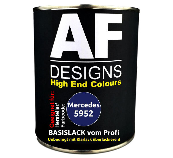 1L Autolack für Mercedes 5952 Schwarzblau II Autolack Spritzfertig