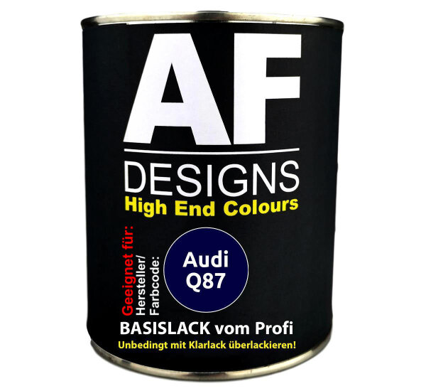 1L Autolack für Audi Q87 Samtviolett Perl  Autolack Spritzfertig