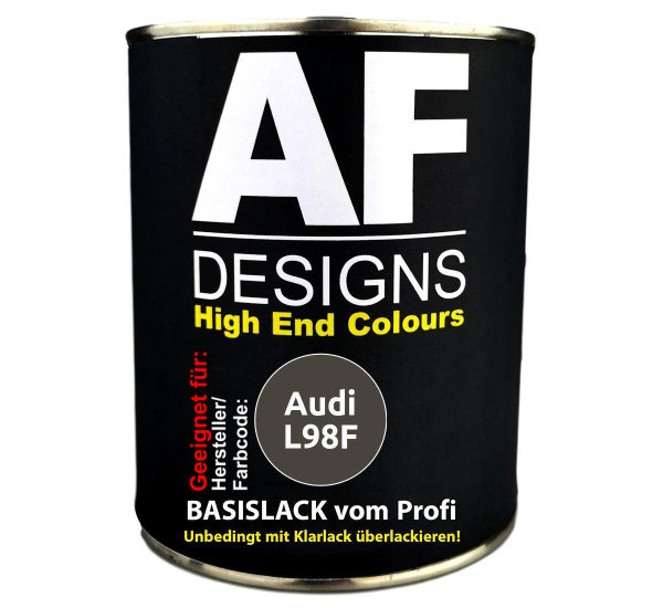 500ml Autolack für Audi L98F Schwarz Metallic  Autolack Spritzfertig