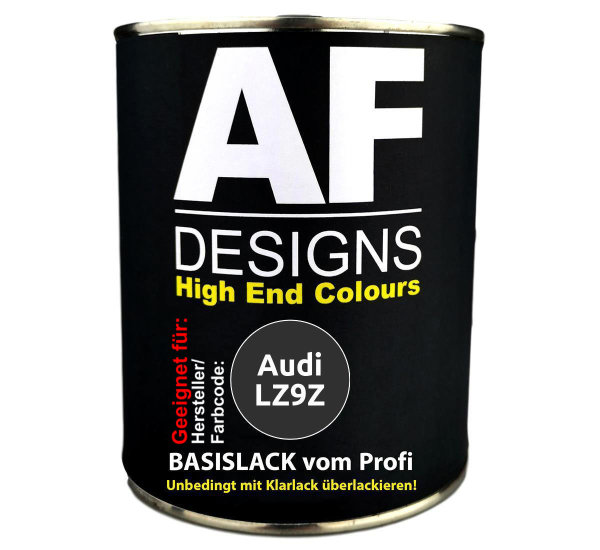 500ml Autolack für Audi LZ9Z Pantherschwarz Kristall Peaerl  Autolack Spritzfertig