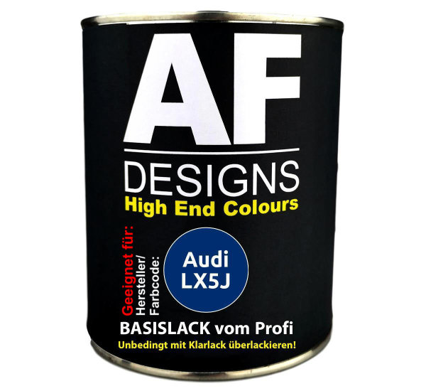 500ml Autolack für Audi LX5J Arablau Metallic  Autolack Spritzfertig