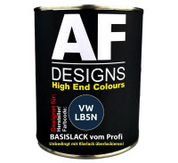 250ML Autolack für VW LB5N Indigoblau Pearl Basislack spritzfertig