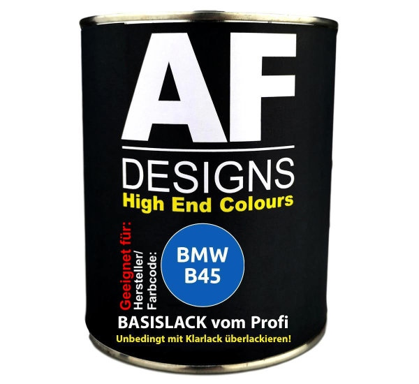 500ml Autolack für BMW B45 Estorilblau II Metallic  Autolack Spritzfertig