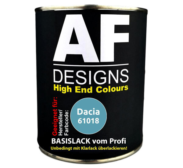 1L Autolack für Dacia 61018 Bleu Corfo Metallic  Autolack Spritzfertig