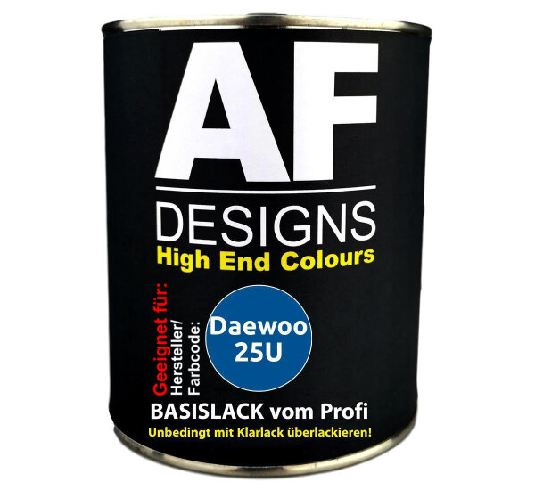 1L Autolack für Daewoo 25U Cobalt Blue  Autolack Spritzfertig