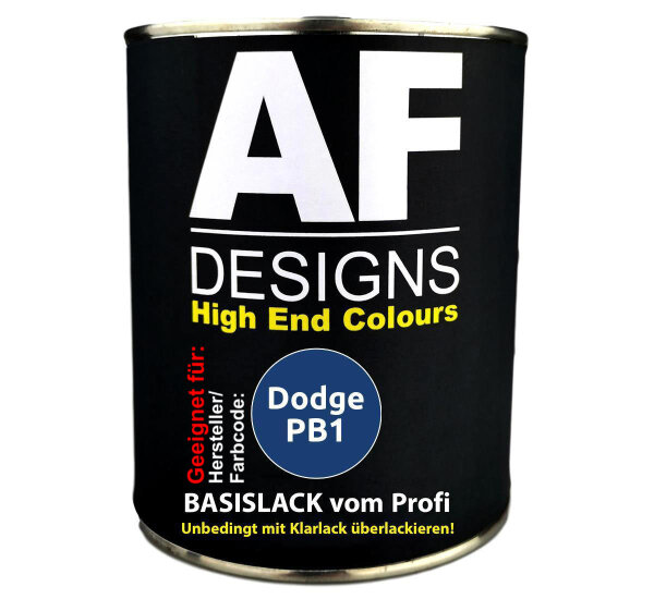 1L Autolack für Dodge PB1 Blue Metallic  Autolack Spritzfertig