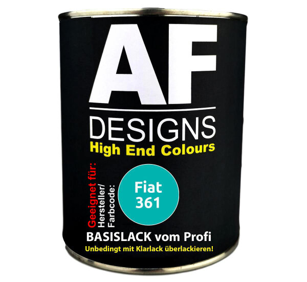 1L Autolack für Fiat 361 Green  Autolack Spritzfertig
