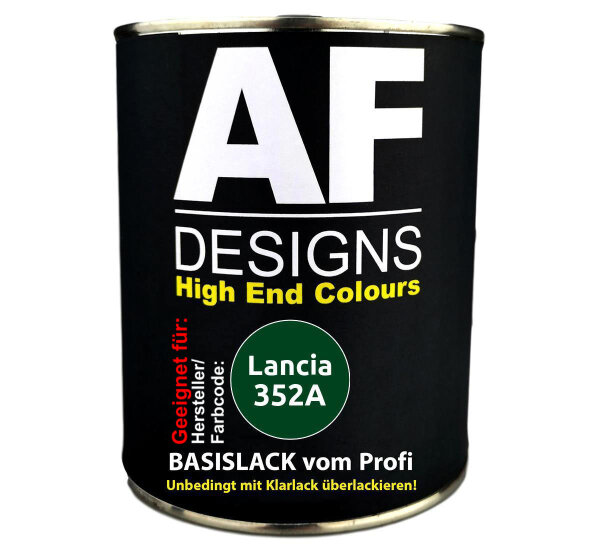1L Autolack für Lancia 352A Verde Intensive Perl  Autolack Spritzfertig