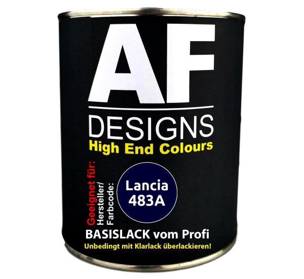 1L Autolack für Lancia 483A Blu Heraldic Metallic  Autolack Spritzfertig